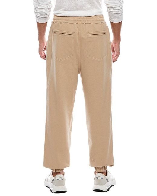 Brunello Cucinelli Natural Solid Lounge Pant for men