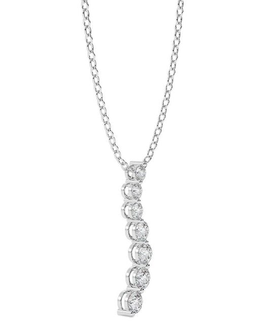 Lab Grown Diamonds Metallic 14K 0.50 Ct. Tw. Lab-Grown Diamond Necklace