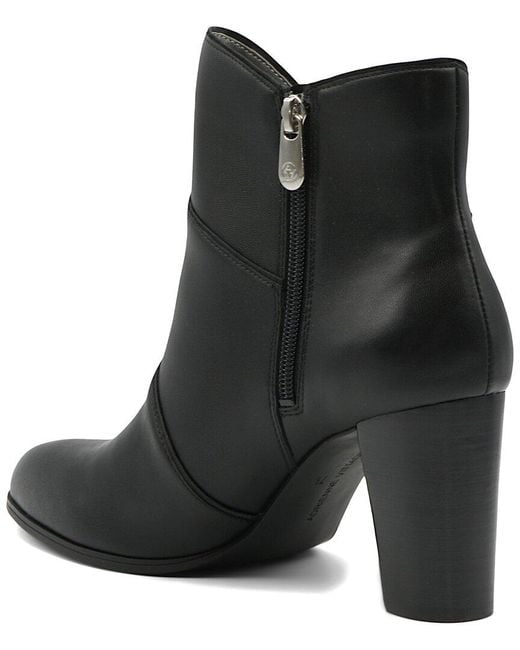 Adrienne Vittadini Black Trella Leather Boot