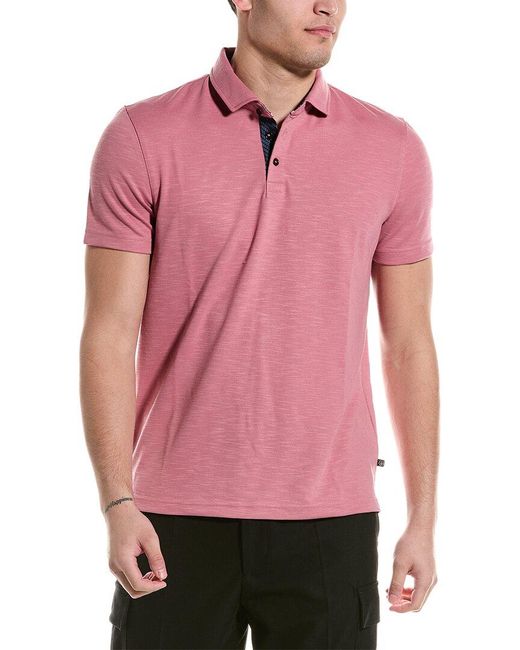 Ted Baker Pink Monlaco Regular Fit Polo Shirt for men