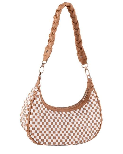 inQ Products Pink Woven Hobo Tote Bag