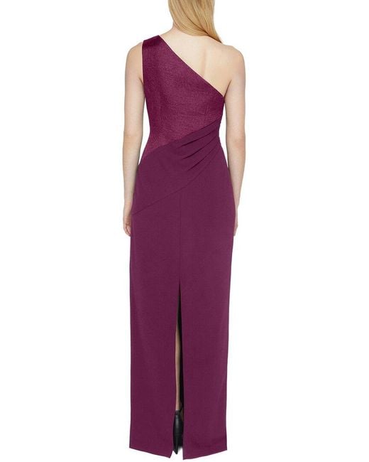 JS Collections Purple Ingrid Column Gown