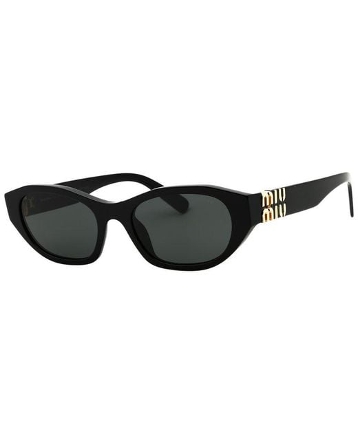 Miu Miu Black 0Mu A03S 53Mm Sunglasses