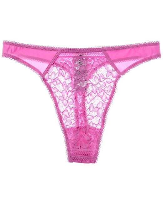 Wolford Pink Straight Laced Thong