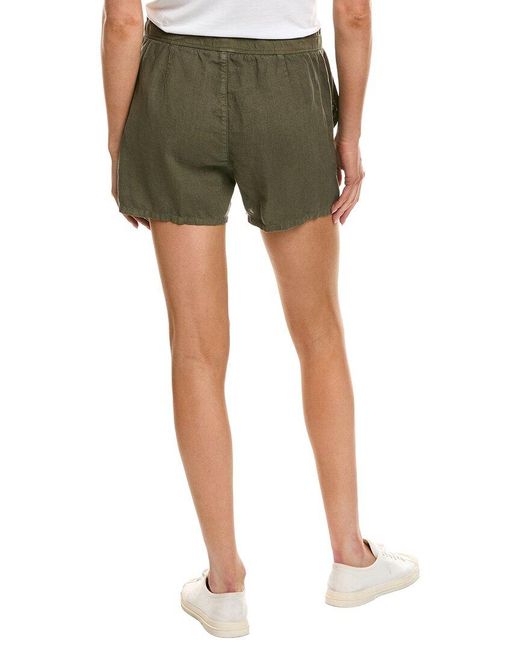James Perse Green Linen Short