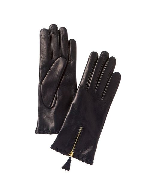 Portolano Blue Wool-lined Leather Gloves