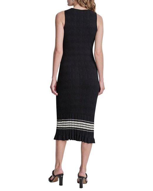 DKNY Black Striped Sweaterdress