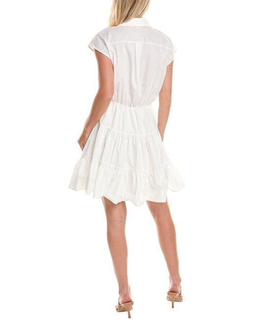 Hutch White Bishop Mini Dress