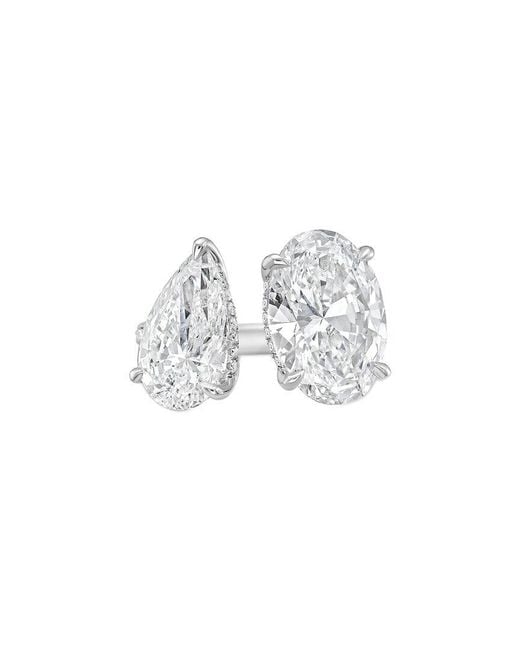 Diana M White Diana M. 14K 4.00 Ct. Tw. Lab-Grown Diamond Two-Stone Ring