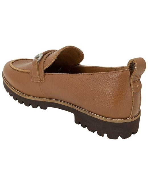Gentle Souls Brown Eugene Lug Bit Leather Flat