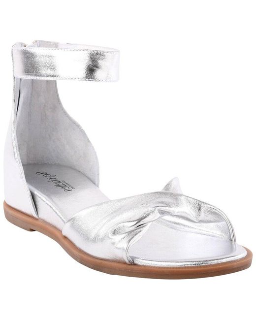 Seychelles White Look Up Leather Sandal
