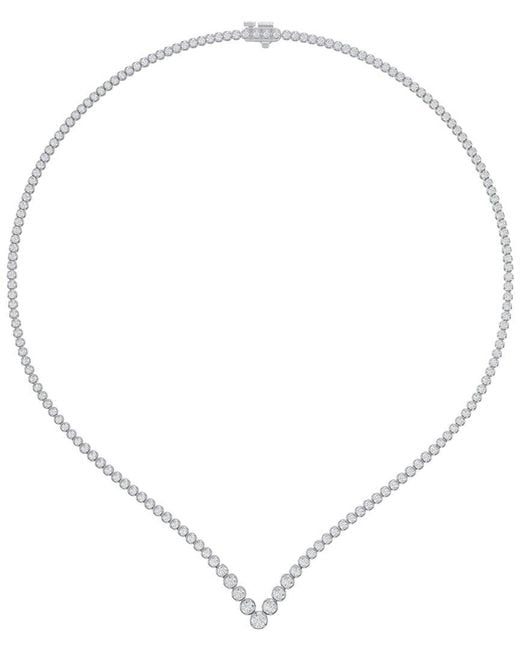 Lab Grown Diamonds Metallic 14K 7.00 Ct. Tw. Lab-Grown Diamond Fashion Necklace