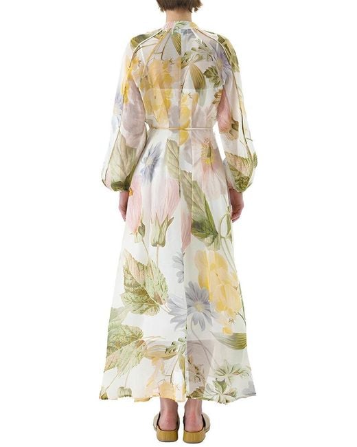 MIRA RICHI Metallic Maxi Dress