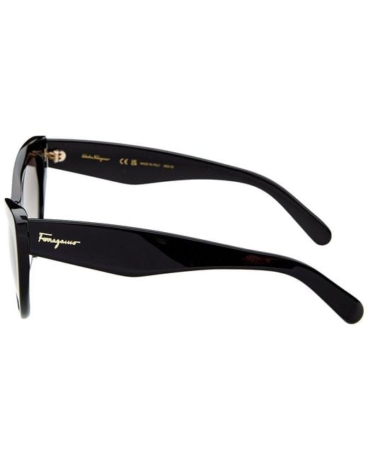 Ferragamo Black 56Mm Sunglasses