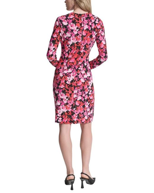DKNY Red Sheath Dress