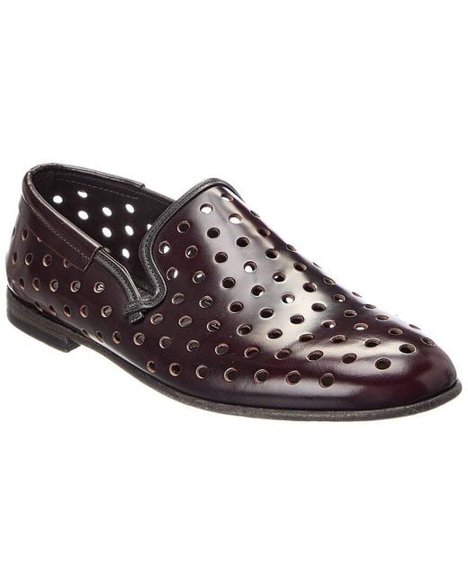 Dolce & Gabbana Brown Leather Loafers for men