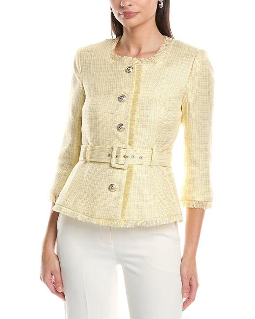 Tahari Natural Tweed Jacket