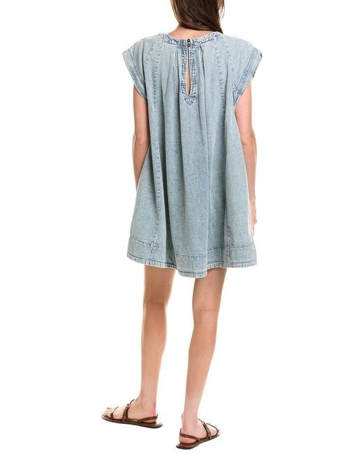 Free People Blue Marcel Mini Dress
