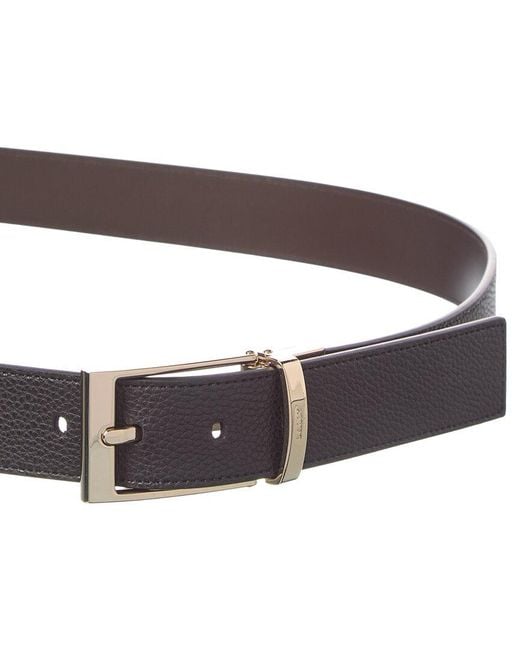 Bally Black Sasent 35 Reversible & Adjustable Leather Belt for men