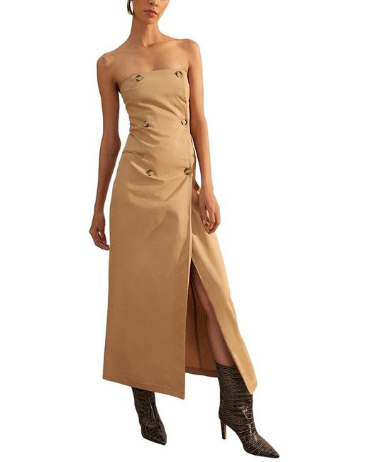 Trendyol Natural Fitted Maxi Dress