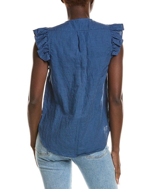 J.McLaughlin Blue Olivia Blouse