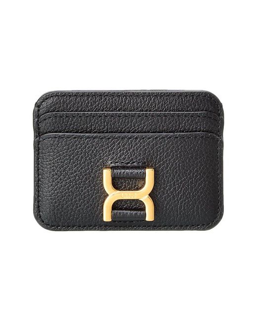 Chloé Black Marcie Leather Card Case