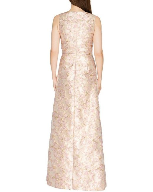 JS Collections Natural Deborah Faux Wrap Gown