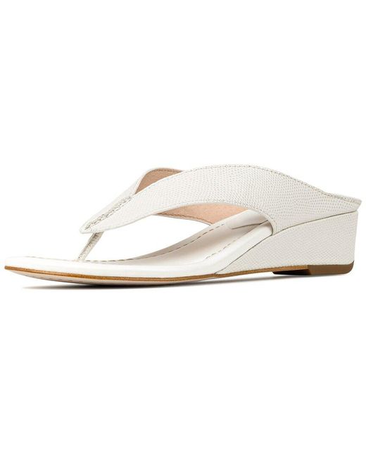 Donald J Pliner White Vylette Leather Sandal