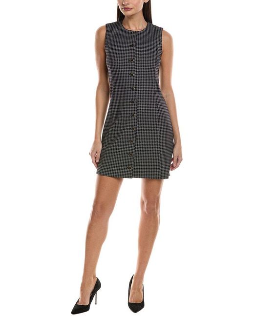 Rag & Bone Black Irina Button Mini Dress