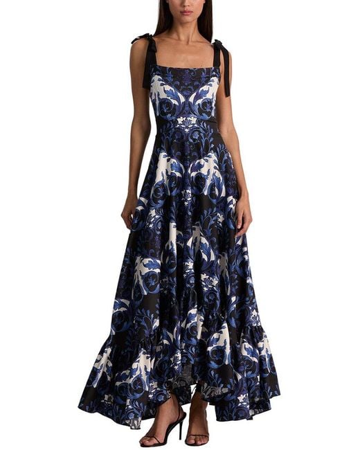 Alice + Olivia Blue Rosalee Maxi Dress