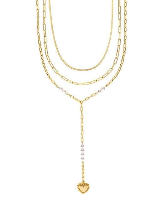 Rivka Friedman Metallic 18K Plated 2Mm Pearl Necklace