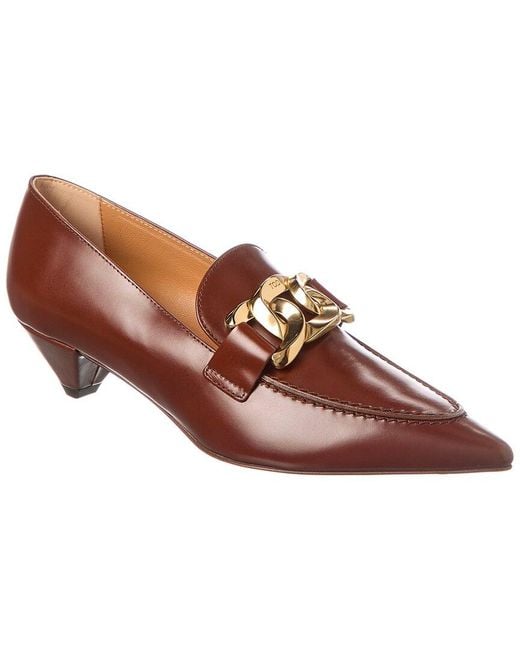 Tod's Brown Leather Pump