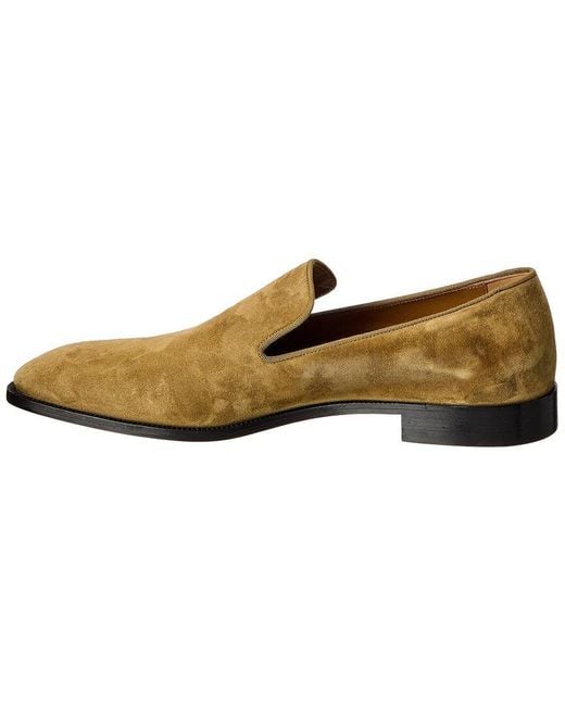 Christian Louboutin Brown Danny Flex Suede Loafer for men