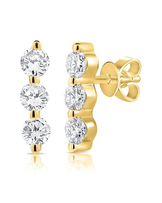 Sabrina Designs Metallic 14k 0.20 Ct. Tw. Diamond Bar Studs