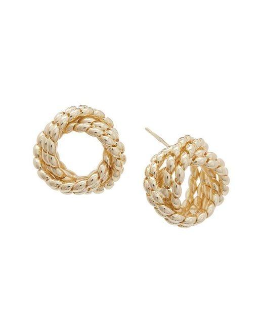 Juvell Metallic 18K Plated Twisted Earrings