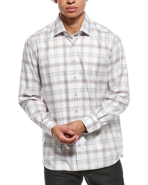 Eterna White Twill Shirt for men