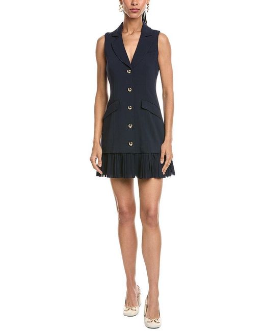 Cinq À Sept Blue Regan Mini Dress