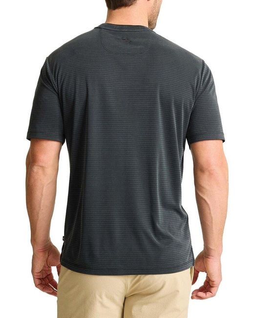 Tommy Bahama Black Bay Stripe V-Neck T-Shirt for men