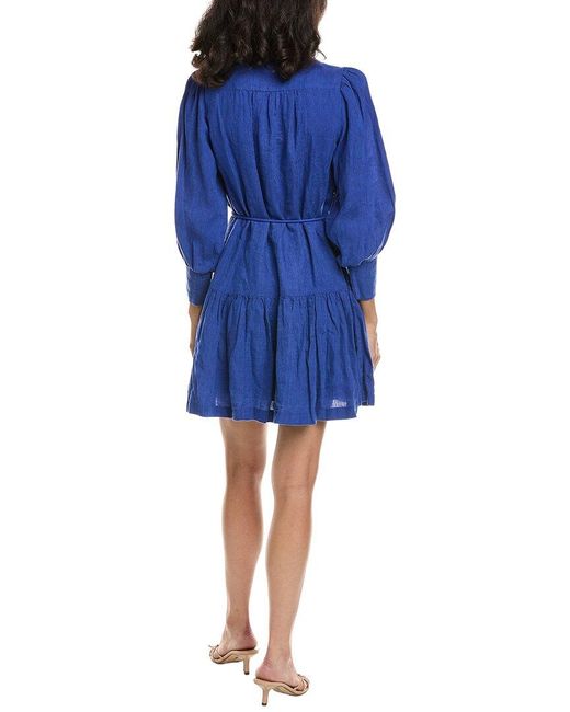 Lilly Pulitzer Blue Drena Linen Dress