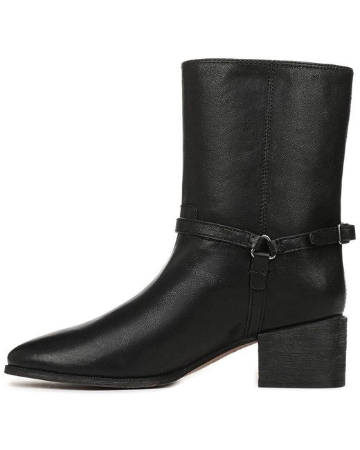 Franco Sarto Black L-Kian Leather Bootie