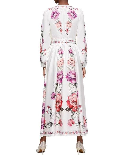 Linda Charm White Midi Dress