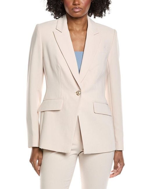 Tahari Natural Notch Collar Blazer