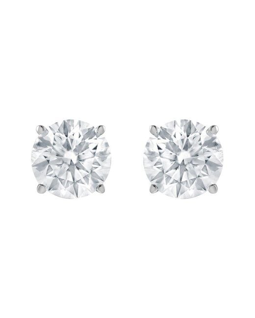 Lab Grown Diamonds White 14K 2.00 Ct. Tw. Lab-Grown Diamond 4 Prong Stud Earring