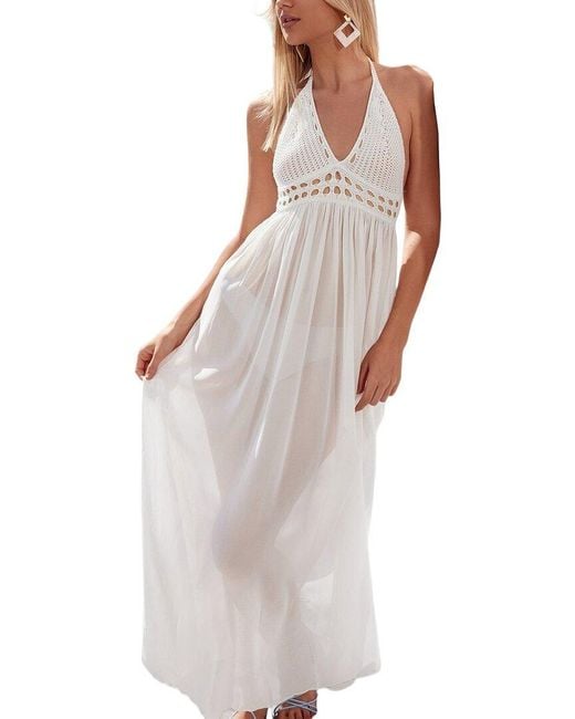 LEON GORI White Maxi Dress