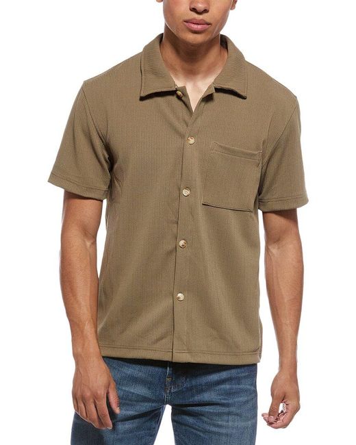 American Stitch Green Camp Shirt for men