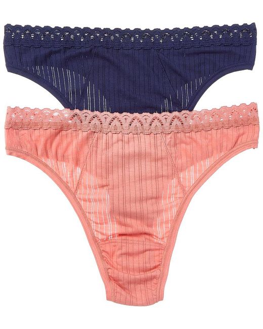 Hanky Panky Blue 2pk High-cut Thong