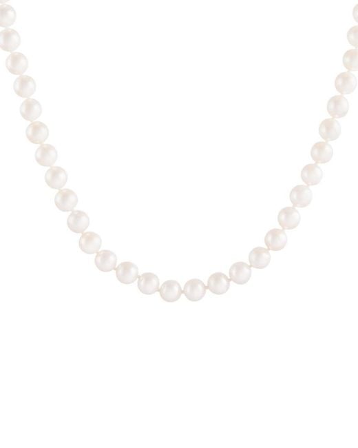 Masako Pearls White 14k 9-9.5mm Akoya Pearl Necklace
