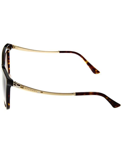 BVLGARI Brown Bv8257 54mm Sunglasses
