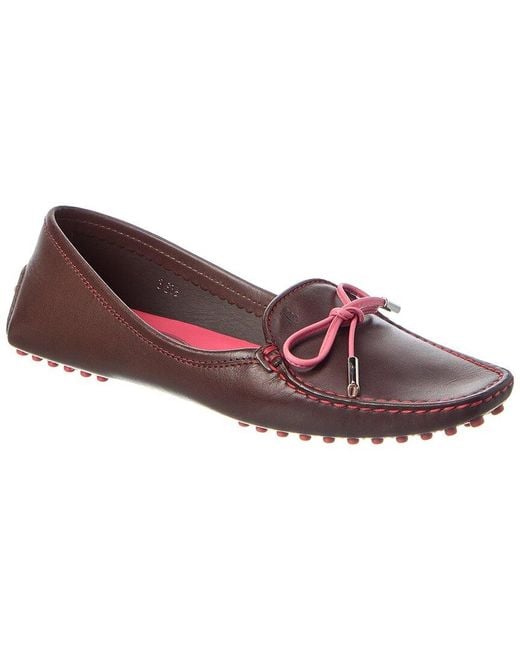Tod's Red Leather Loafer