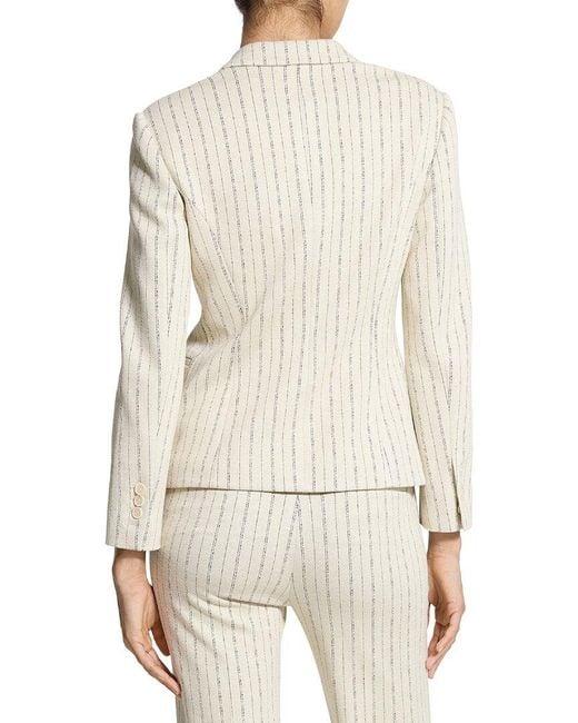 Theory White Shrunken Suit Jacket